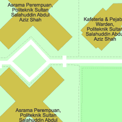 Map Of Asrama Perempuan Politeknik Sultan Salahuddin Abdul Aziz Shah 40150