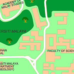 University Of Malaya Malaysia Location On Map Campus Shuttle Bus Route