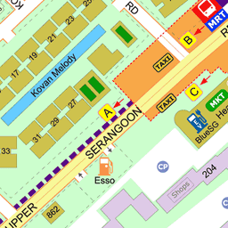 Kovan Mrt Station Map Kovan Mrt Station (Ne13)