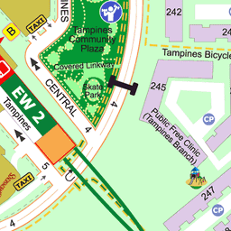 Tampines Downtown Line Map Tampines Mrt Station (Ew2)