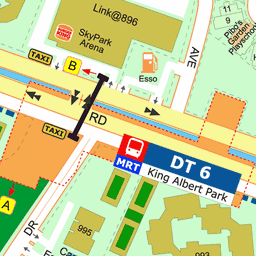 King Albert Park Mrt Map Entrance/Exit B - King Albert Park Mrt (Dt6)