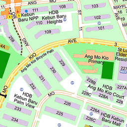 Ang Mo Kio Street Directory Location View Of 307C Ang Mo Kio Avenue 1, 563307