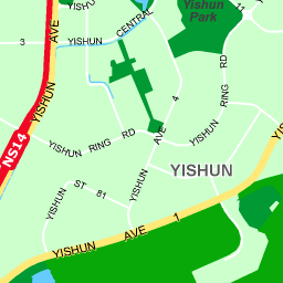 Singapore Yishun Map Yishun Singapore