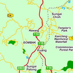 Kuala Lumpur Map Street Map Of Kuala Lumpur Malaysia